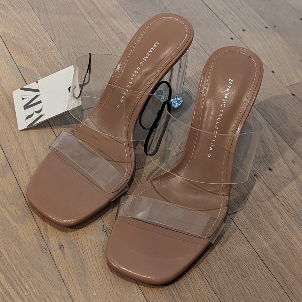 Zara Acrylic Heels